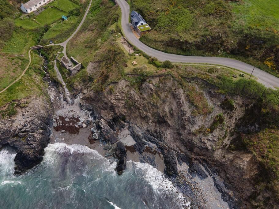 Cliff-Top Cottage On Coast Path W/Panoramic Views Trevine Exterior foto